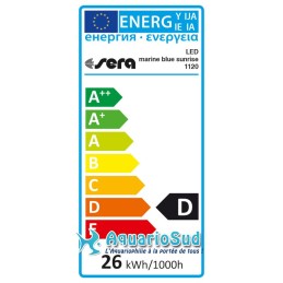 SERA Led X-Change Tube Blu Marino Alba 1120 mm 24W