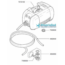 Ersatzteile für EHEIM 3701 - 3702 - 3704 Luftpumpe