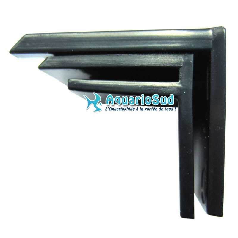 AQUA MEDIC Combfix | Set di 6 staffe nere per fissare il pettine di troppo pieno Comb 50 ai bordi del troppo pieno