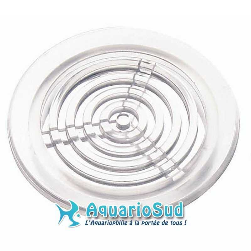 Rejilla redonda transparente AQUA MEDIC - 40 mm