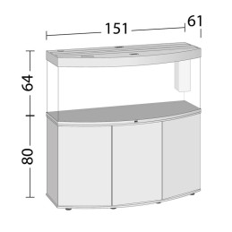 JUWEL Vision 450 LED Weiß mit SBX-Unterschrank