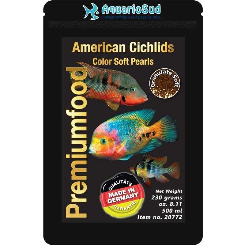 DISCUSFOOD Perle Colorate per Ciclidi Americani - 230gr