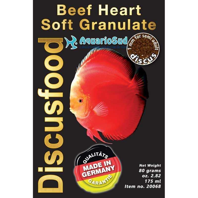DISCUSFOOD Cuore di manzo Granulato morbido - 80gr