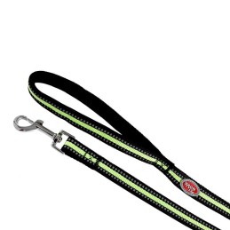 Correa reflectante de nailon negro PETNOVA