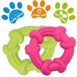 DOG LIFE STYLE Anneau Ø 10cm - Goût Menthe