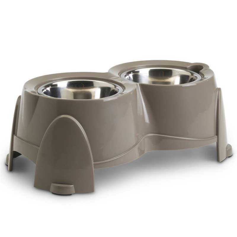 Porta cuencos SAVIC Ergo Feeder de 18 cm - 2 x 0,85 L