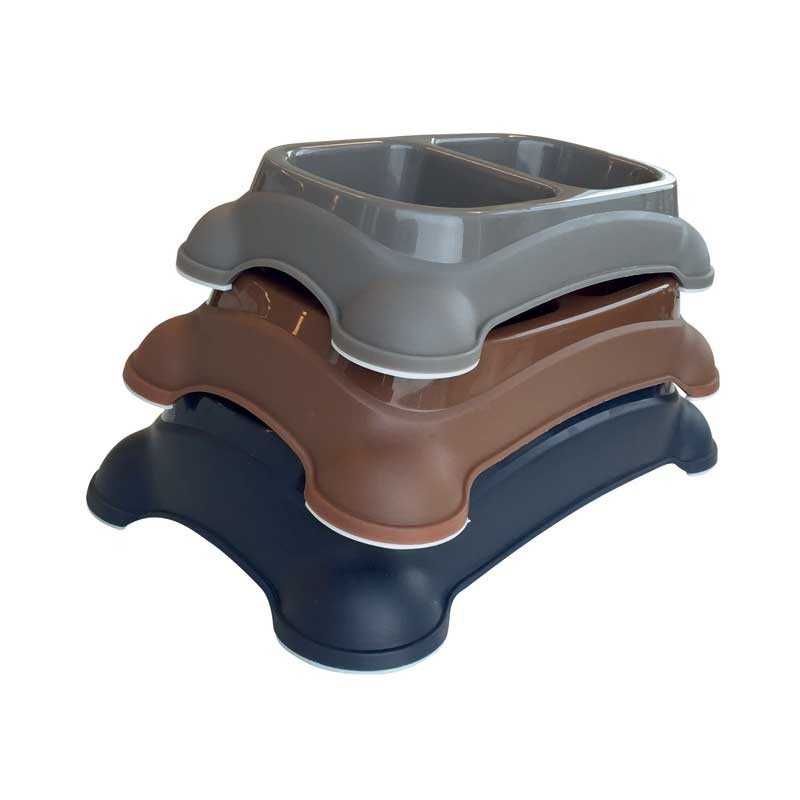 MPETS Bol Simple Plastique pour Chien - Coloris divers