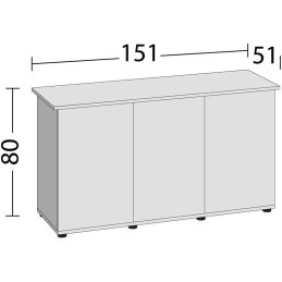 JUWEL SBX Rio 400/450 schwarzer Schrank
