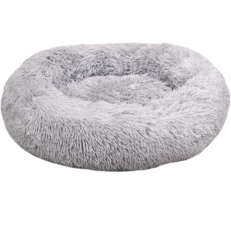 Coussin rond anti-stress Ø 50cm pour chien - Colori gris