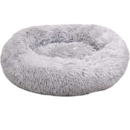 Coussin rond anti-stress pour chien Ø 70cm - Colori gris