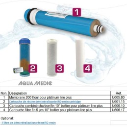 Membranen für AQUA MEDIC Platinum Line Plus mit Druckerhöhungspumpe - Umkehrosmose 400 L/J