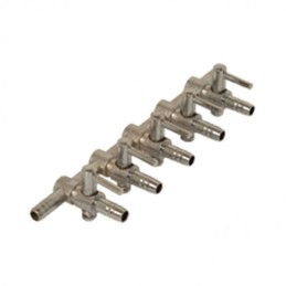 Rubinetto dritto in metallo - 5 uscite