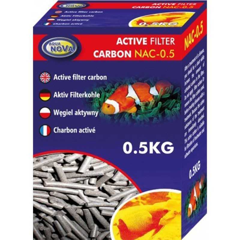 Carbón activado para filtración AQUA NOVA 500 g