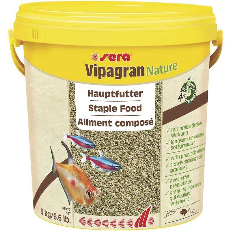 SERA Vipagran Nature 250ml %separator% 1.000ml %separator% 10 litres