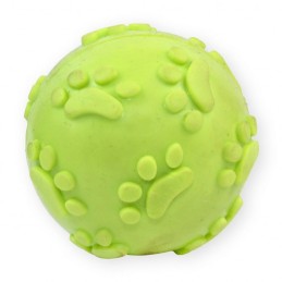 DOG LIFE STYLE Palla sonora in TPR gialla Ø 6cm