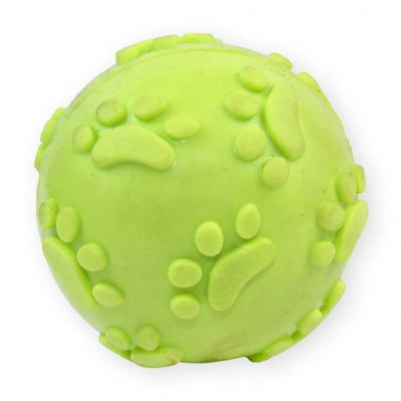 DOG LIFE STYLE Gelber TPR-Soundball Ø 6cm