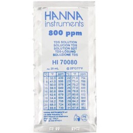 HANNA HI70080 Solution d'étalonnage 800ppm pour conductivimètre