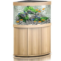 Acuario JUWEL Trigon 350 LED con gabinete SBX de roble claro