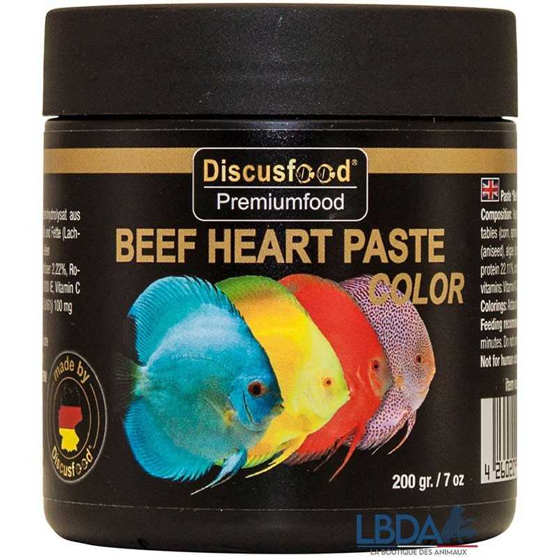 DISCUSFOOD Rinderherzpaste Farbe