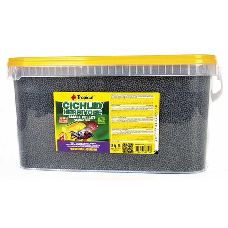 TROPICAL Cichlid Herbivore Small Pellet 10 litri
