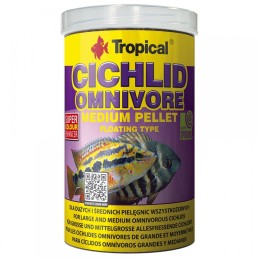 Cíclido tropical omnívoro en pellet pequeño de 1000 ml
