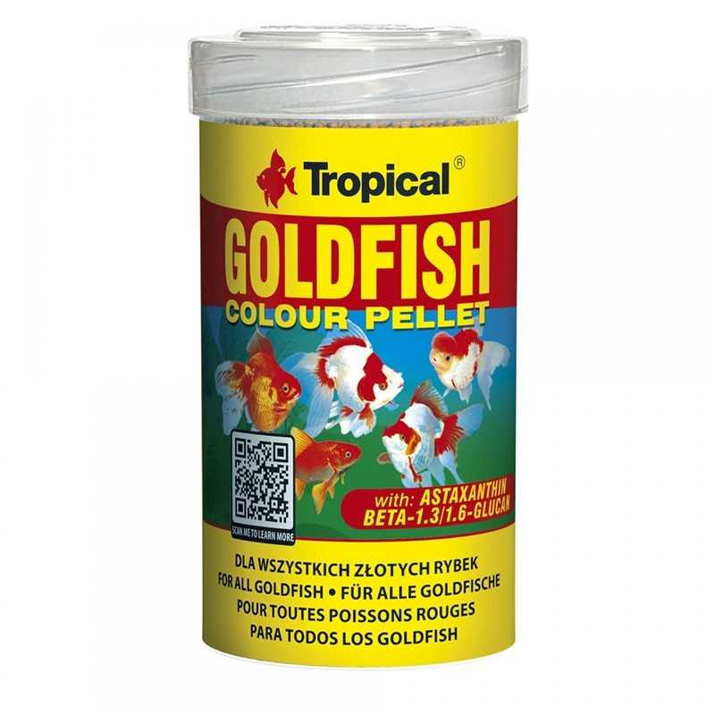 Pellet colorante per pesci rossi TROPICAL 100 ml