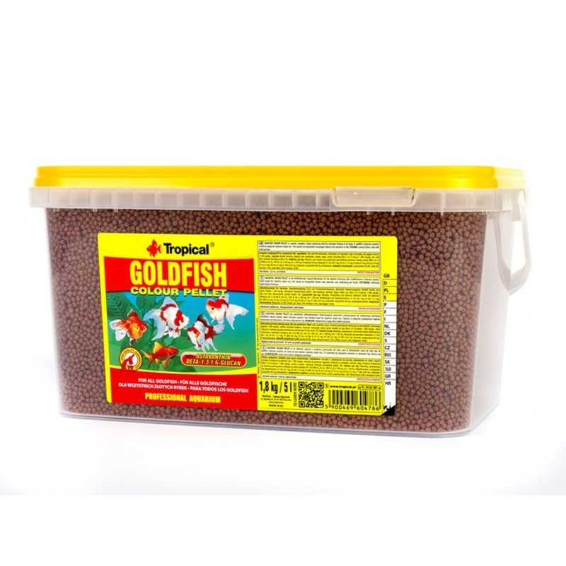TROPICAL Goldfisch-Farbpellets 5 Liter