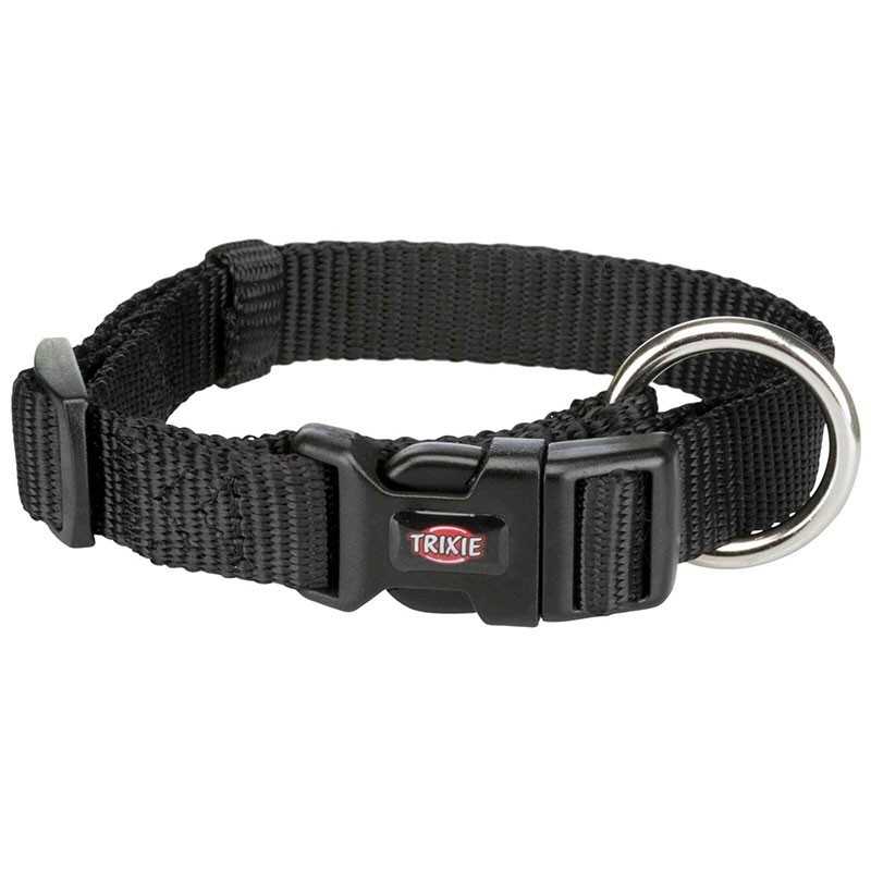 TRIXIE Premium Schwarzes Hundehalsband