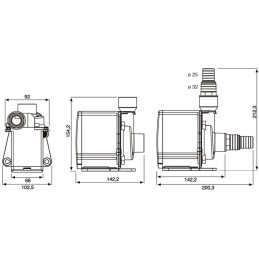 Größe NEU NewJet NJ 6000 Pumpe