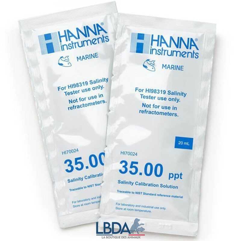 HANNA INSTRUMENTS HI70024P – 25 Salzgehalt-Kalibrierlösungen mit 35,00 g/l (ppt)