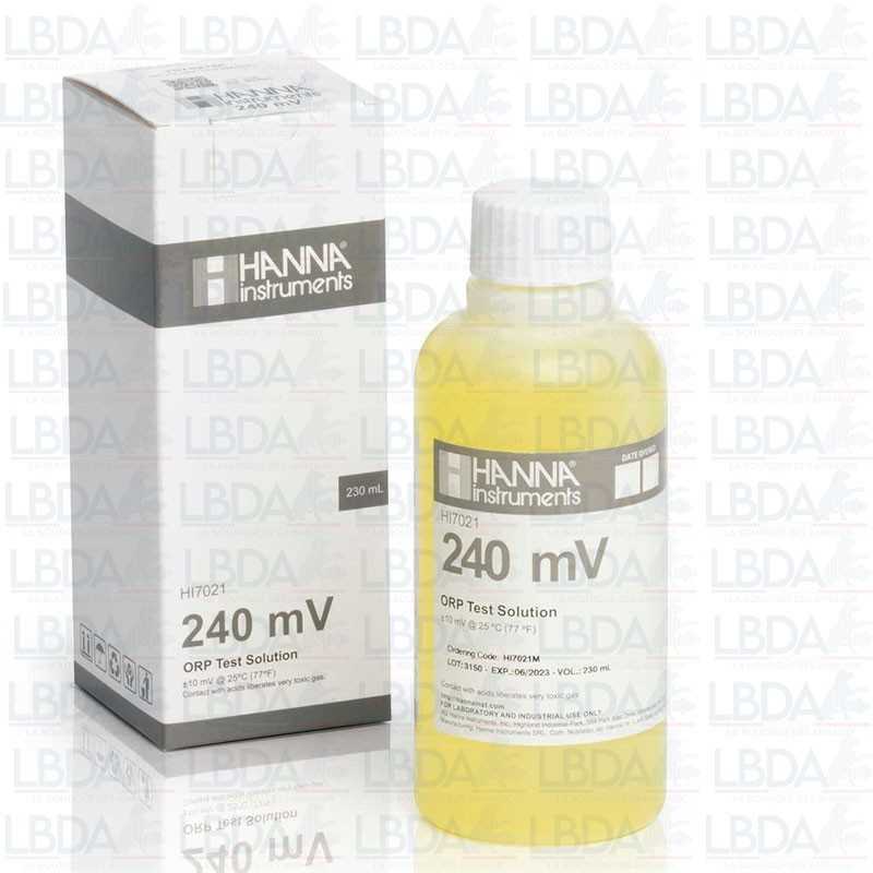 HANNA HI7021M - Solución de prueba redox de 240 mV