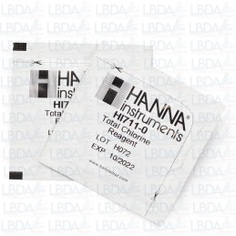Reactivos HANNA INSTRUMENTS HI711-25 para el minifotómetro de cloro HI711