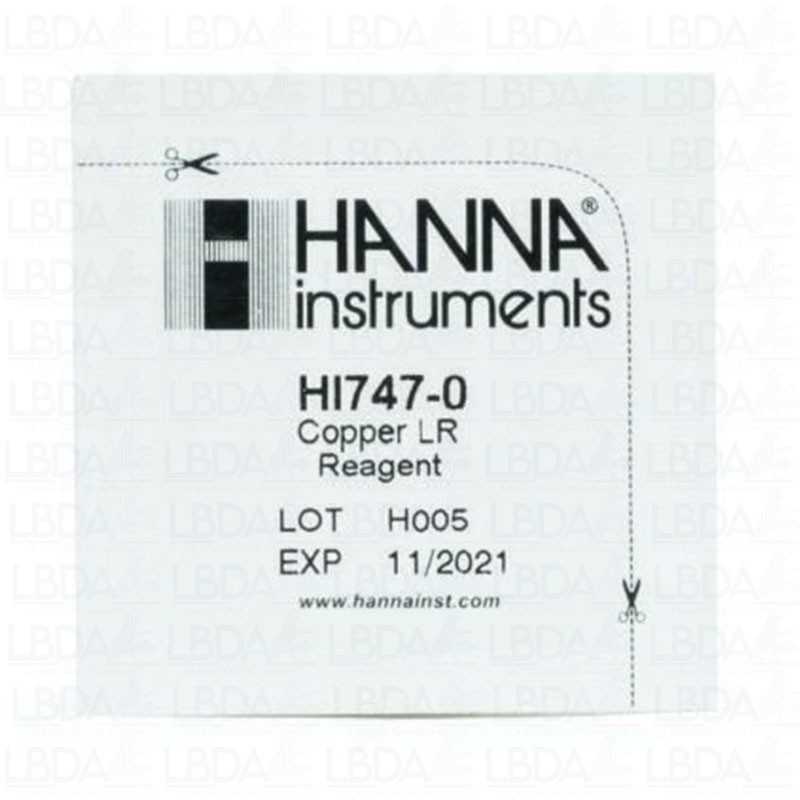 HANNA INSTRUMENTS HI747-25 Reagenzien für HI718 Mini-Photometer Kupfer