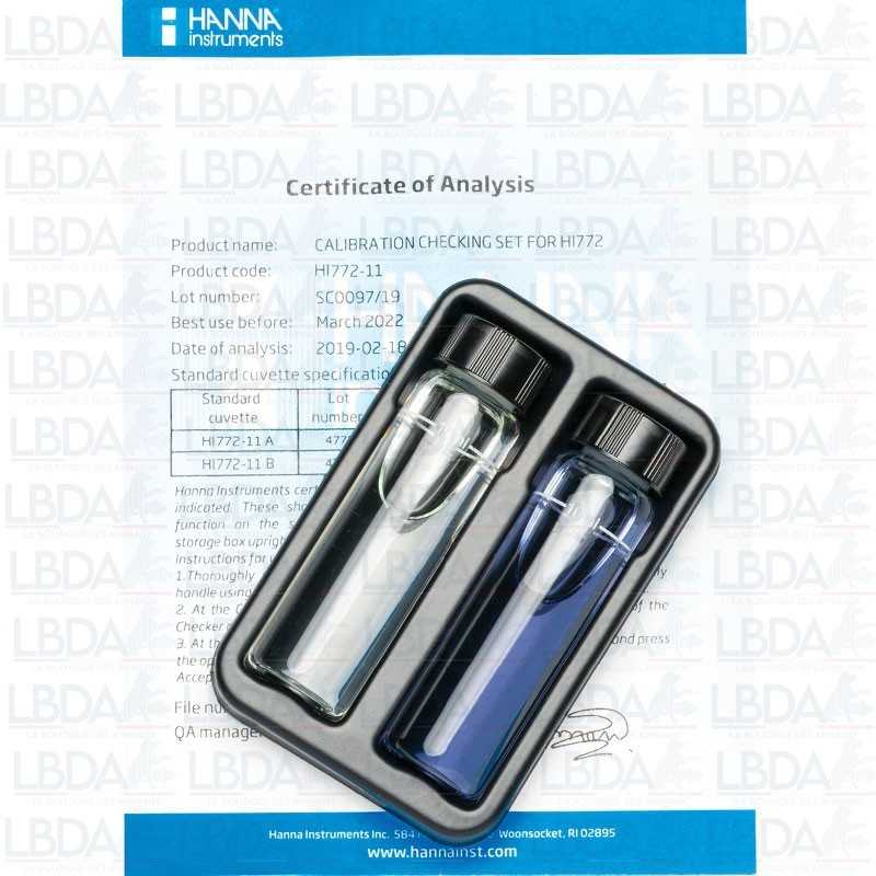 Soluciones estándar de alcalinidad de agua de mar (dKH) HANNA INSTRUMENTS HI772-11