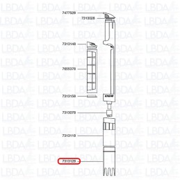 Saugdüse für EHEIM Quick Vacpro 3531 Staubsauger - Ref 7313128