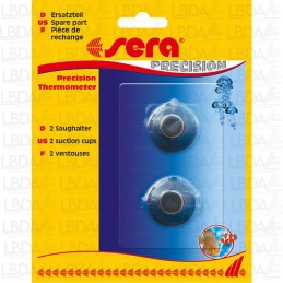 Ventosa SERA con foro da 5/6 mm - Set da 2 pezzi