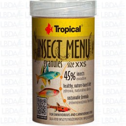 Gránulos para el menú de insectos tropicales - Tamaño XXS - 100 ml