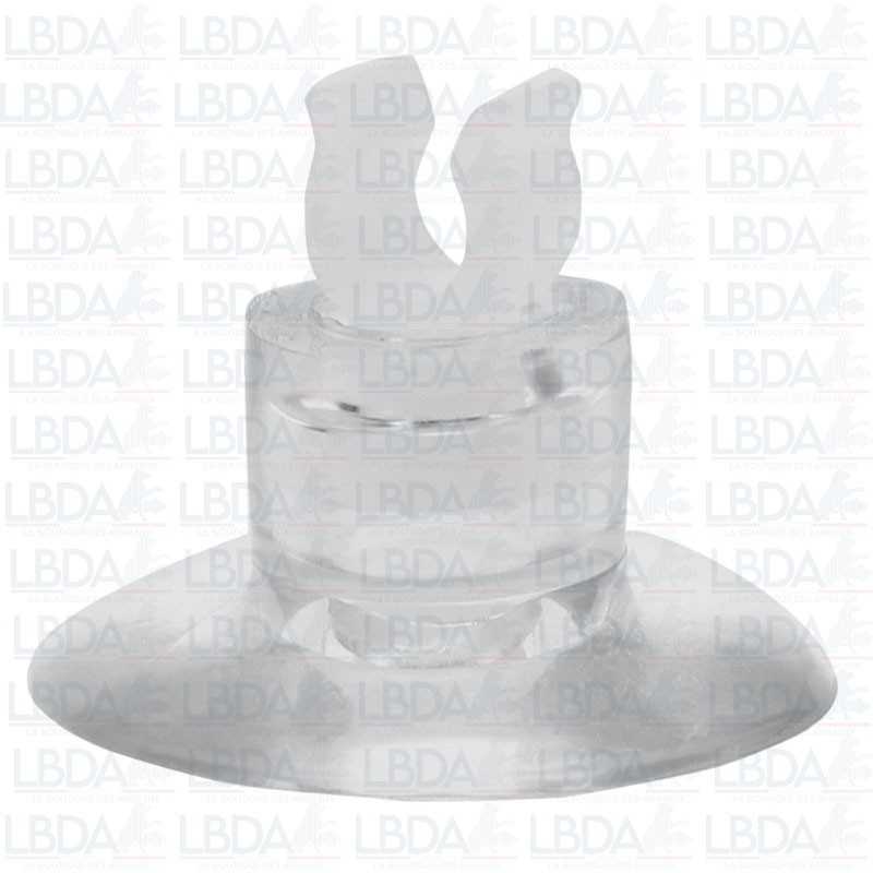HOBBY Suction Cup with Clips transparent 4/6 mm
