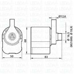 Pompa NEWA Maxi MJ 500 - Dimensioni