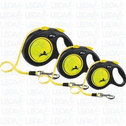 Correa FLEXI Neon - Negra/Neón