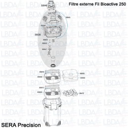 Explosionszeichnung für Ersatzteile Fil Bioactive 250