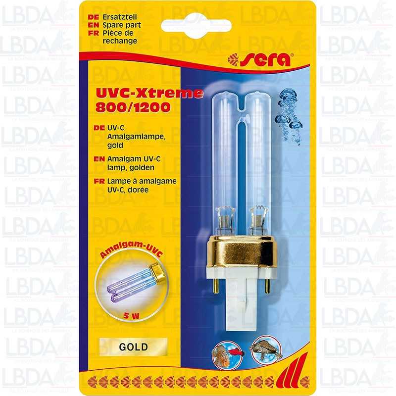 Lámpara de amalgama SERA UV-C 5W GOLD - SERA UVC-Xtreme 800/1200