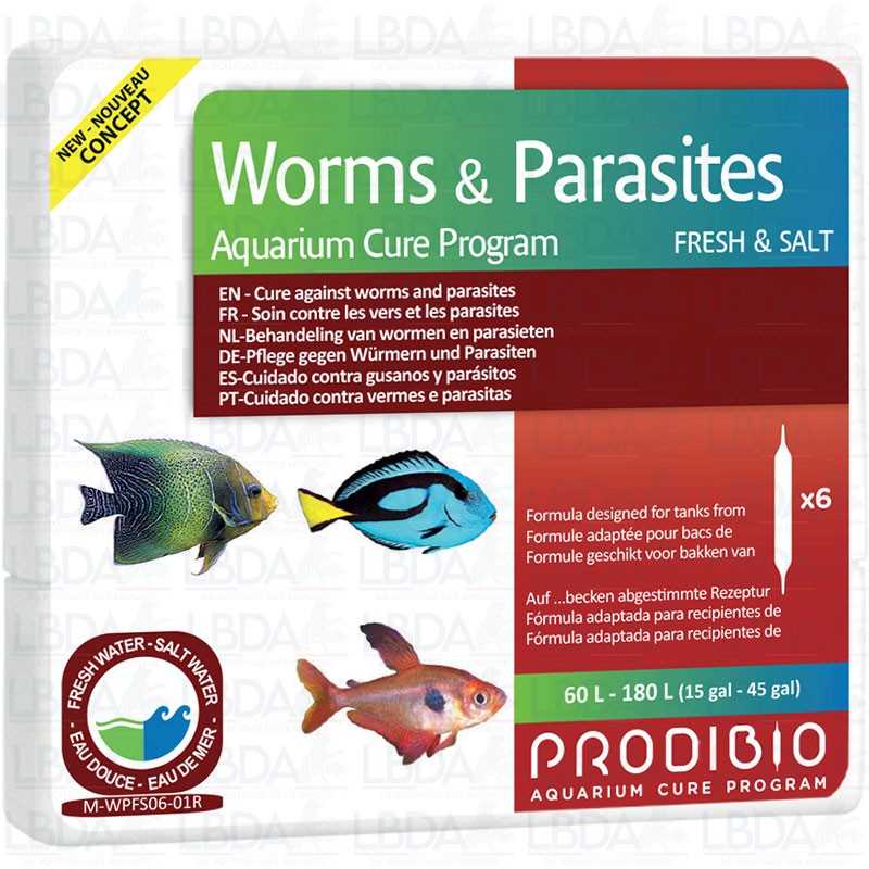 PRODIBIO Worms et Parasites - 6 ampoules