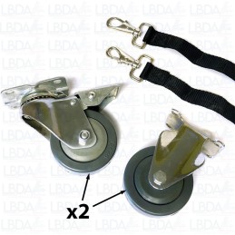 SAVIC Kit Roulettes Pour Cage Dog Residence