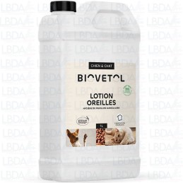 Lotion Nettoyante Oreilles Bio BIOVETOL 1 Litre
