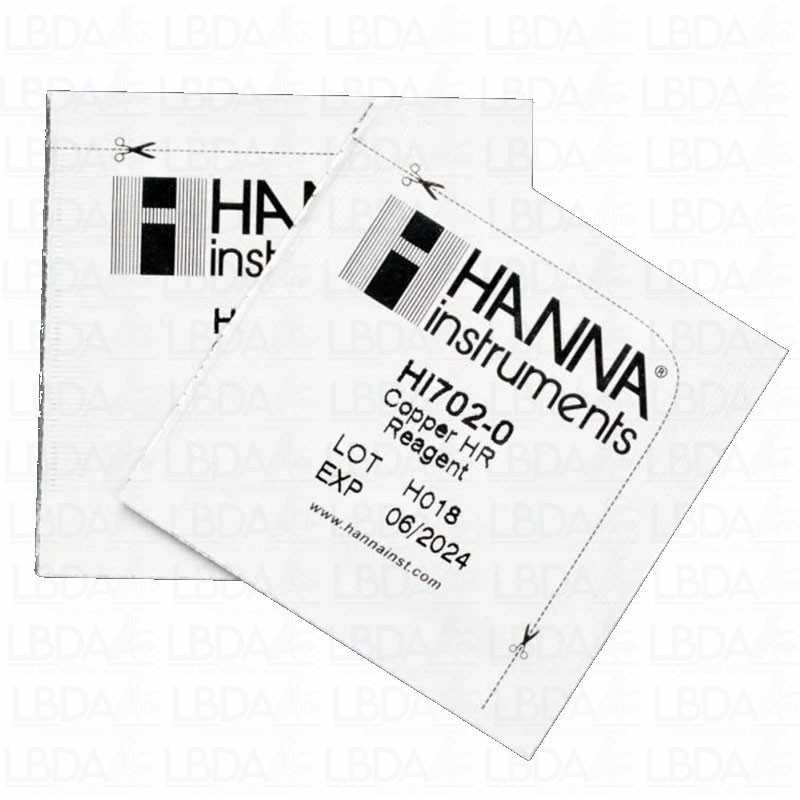 HANNA INSTRUMENTS HI702-25 Reagenzien für HI702 Mini-Photometer Kupfer – Großer Bereich
