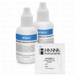 HANNA INSTRUMENTS HI784-25 Réactifs ammoniaque en eau de mer pour Mini-photomètre Checker HI784